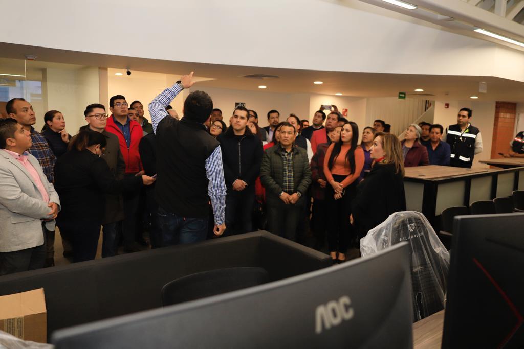 Presentó Gobernadora Lorena Cuéllar instalaciones del C5I a presidentes municipales