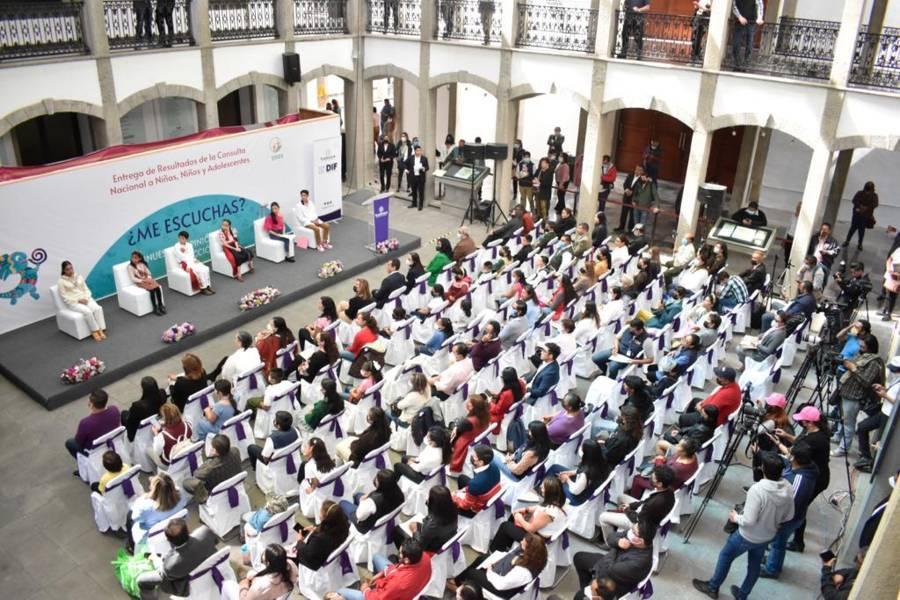 Presentan resultados de la Consulta Nacional ¿me escuchas? 2022 en el Congreso del Estado