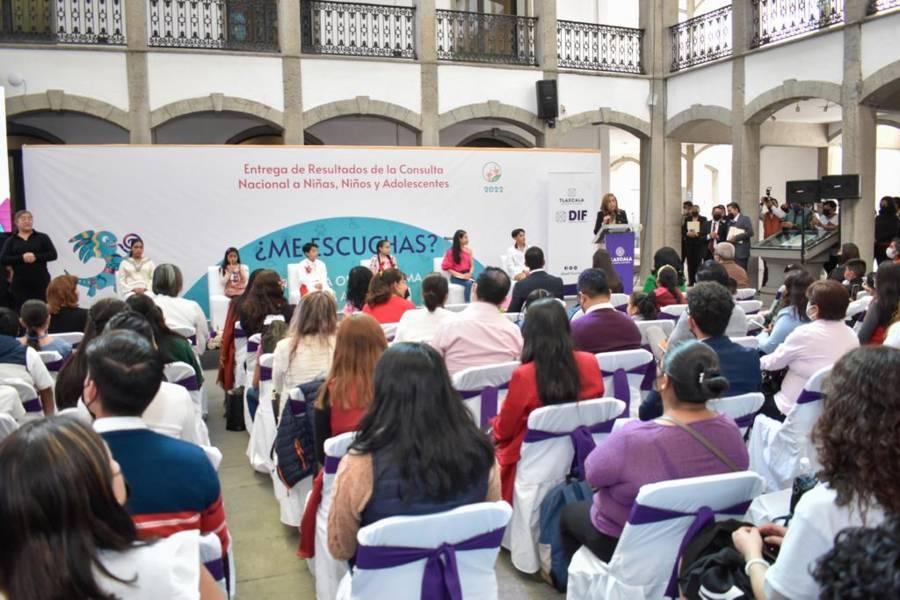 Presentan resultados de la Consulta Nacional ¿me escuchas? 2022 en el Congreso del Estado