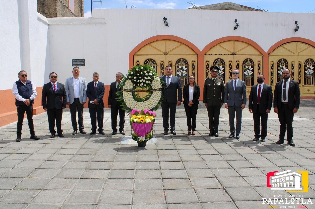 Rinden Homenaje al ex militar Máximo Rojas Pérez en Papalotla 