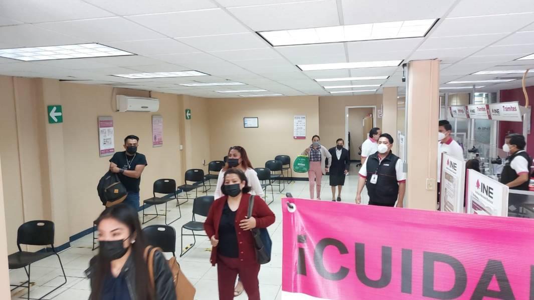 En orden y sin contratiempos, se sumó INE Tlaxcala a primer simulacro nacional 2023