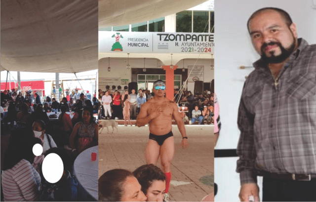 Festejo para mamás de Tzompántepec con estrípes genera críticas y molestia
