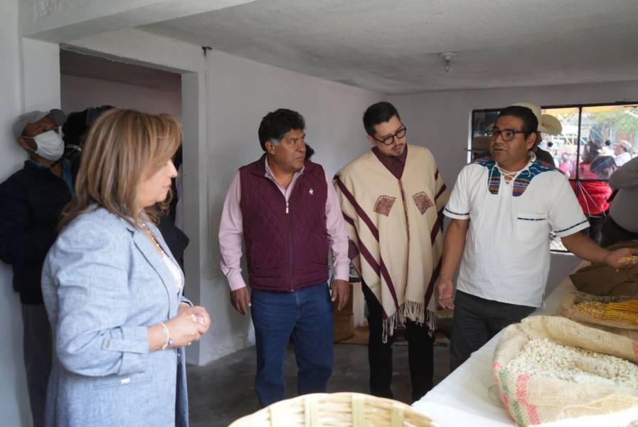 Vicente Morales Pérez inauguró el Fondo de semillas nativas “Teocintle” en Hueyotlipan