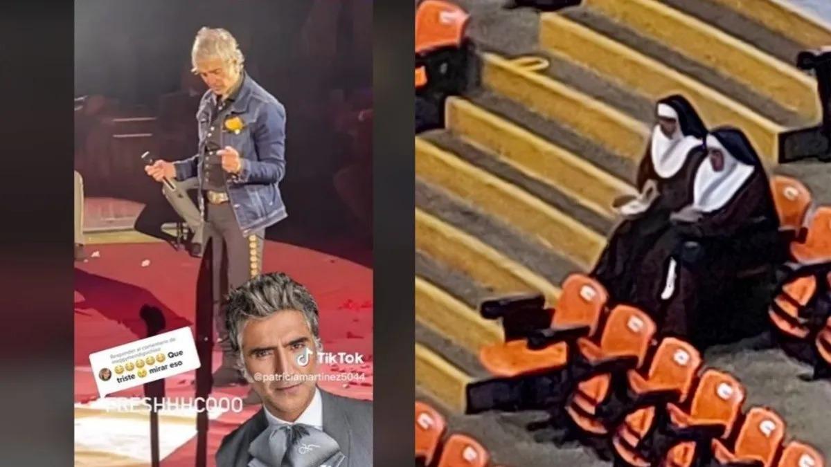 Causa furor imagen de una monjas que asistieron al concierto de Alejandro Fernández