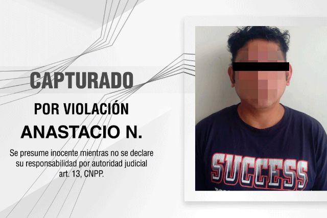 Detienen a depravado sexual por violar a su hija siendo menor de edad