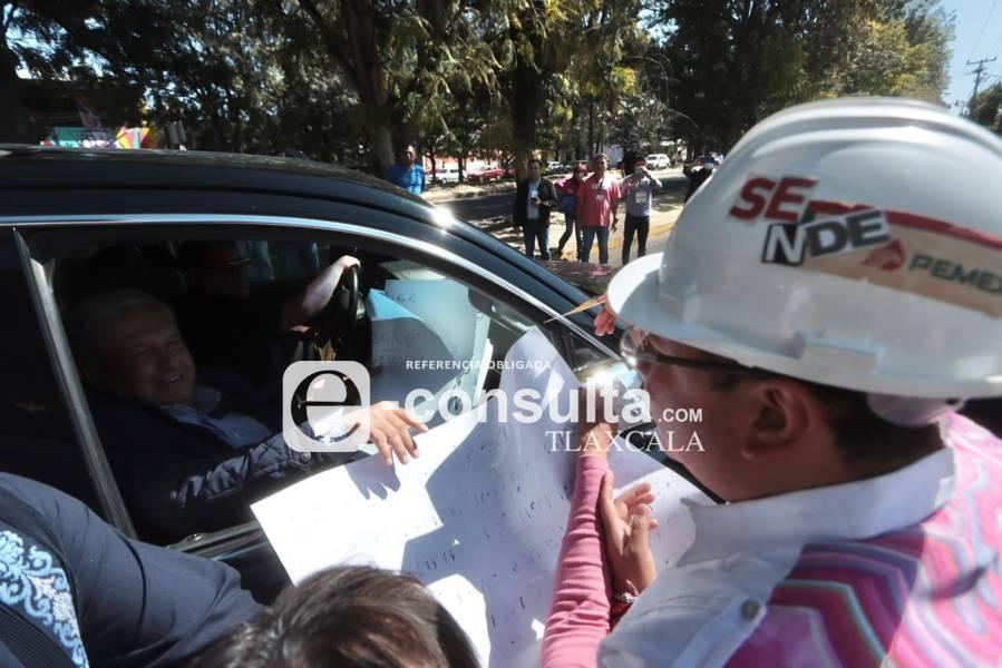 Visita de AMLO en el CCU de Tlaxcala 