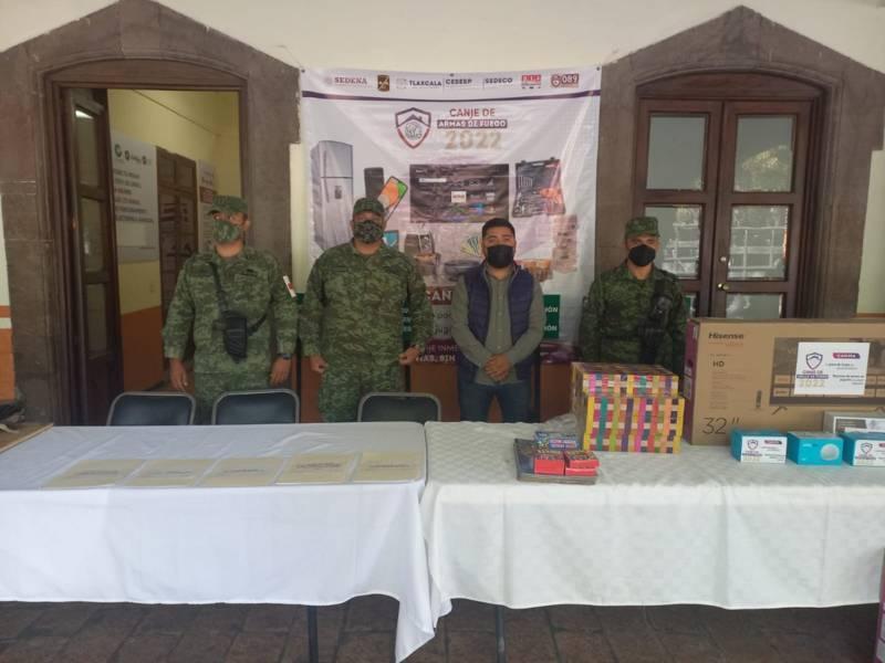 Avanza campaña de Canje de Armas 2022 con buena respuesta de la ciudadanía