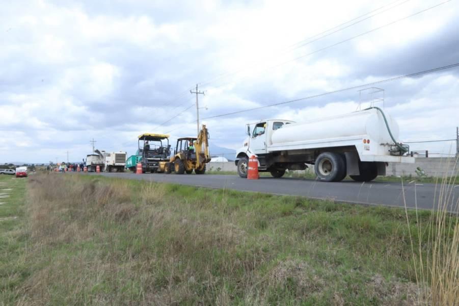 Rehabilitacion de la Carretera Apizaco-Muñoz beneficiará a pobladores de 4 municipios de la región: LCC