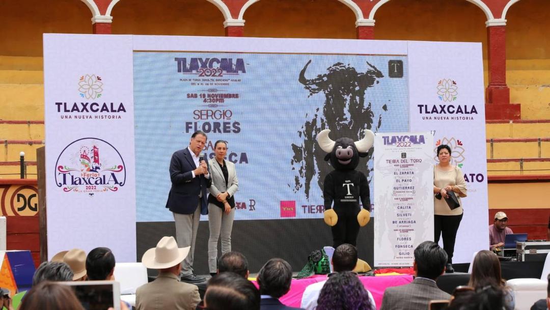 Presentan cartel taurino y el palenque de la Feria Tlaxcala 2022 e