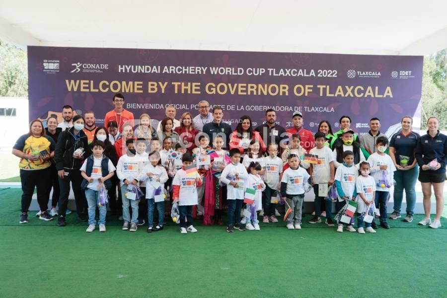 Gobernadora da Bienvenida Oficial a atletas de la Copa del Mundo de Tiro con Arco 
