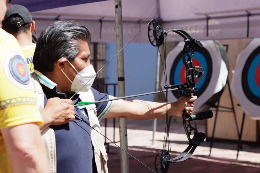 Medios de comunicación inauguraron la " Fan Fest de Tiro con Arco” en la plaza Xicoténcatl 