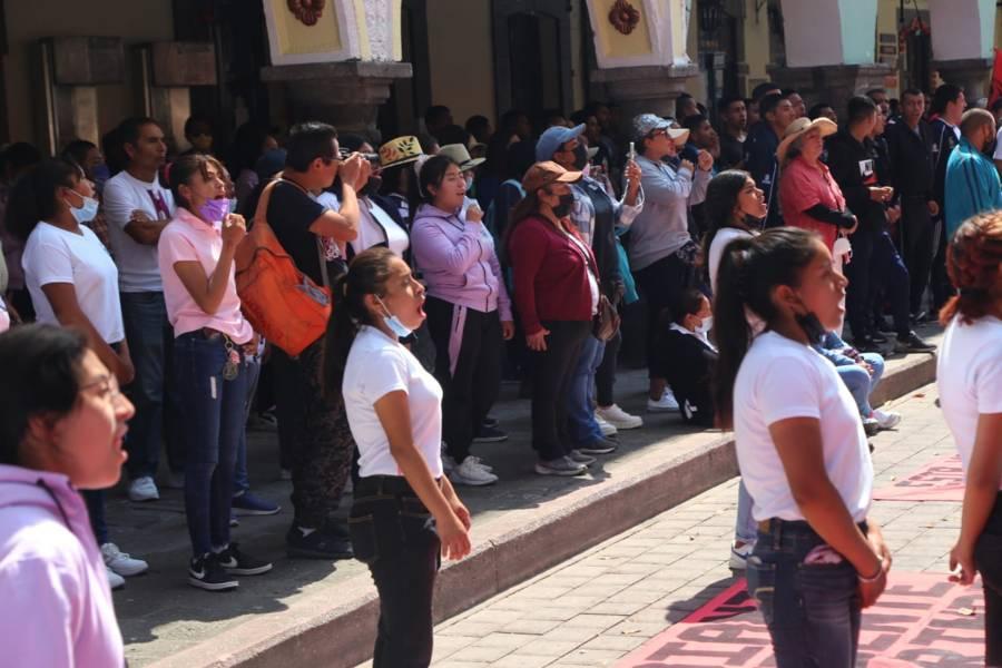 Llegan normalistas a la capital; preparan exhibición de sus actividades pedagógicas