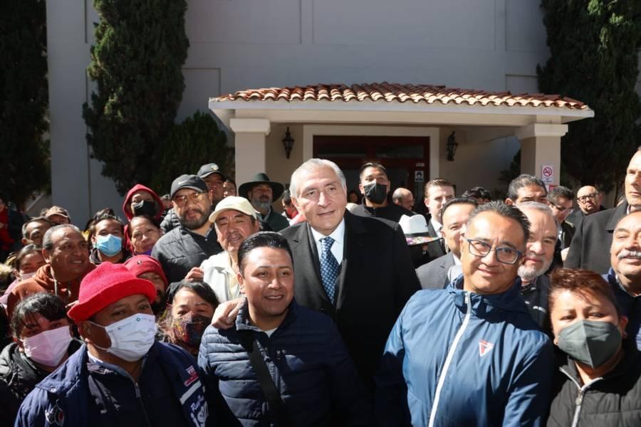 Cuéllar Cisneros una gobernadora justa, respetuosa de los derechos sindicales, afirma Adán Augusto López