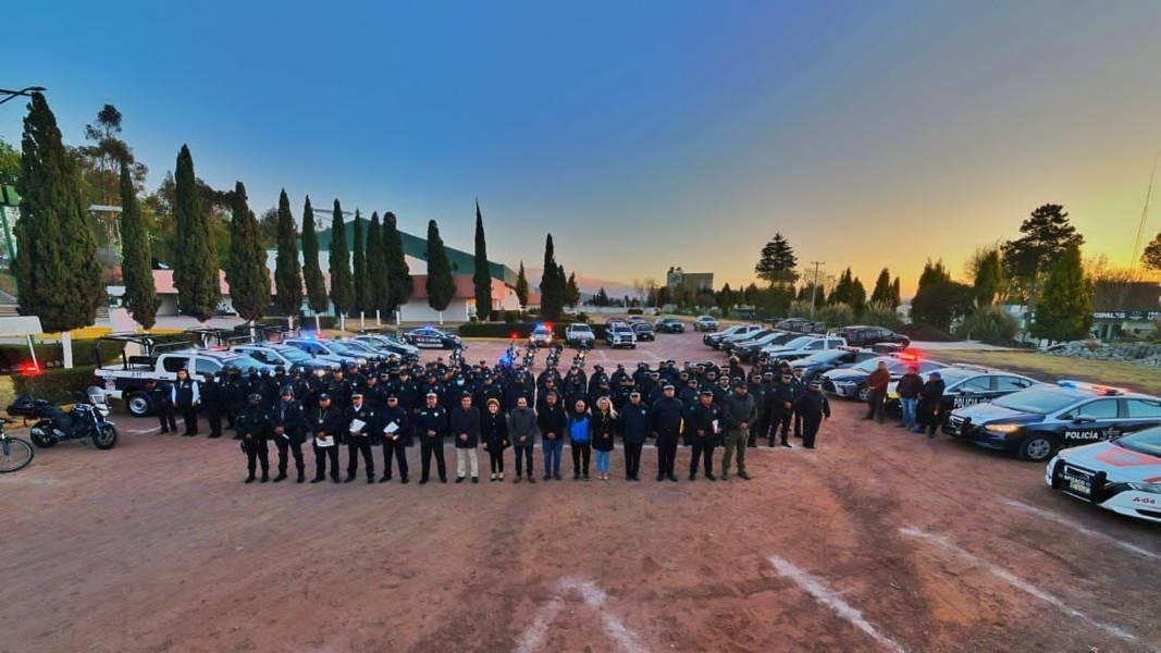 Alcalde de Apizaco verifica que todo el equipo de Seguridad Pública esté funcional