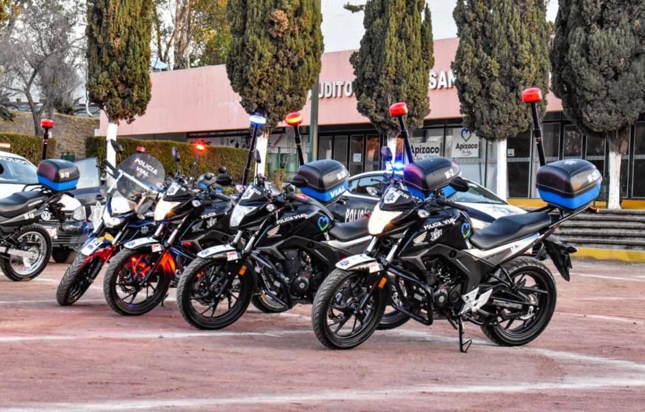 Alcalde de Apizaco verifica que todo el equipo de Seguridad Pública esté funcional