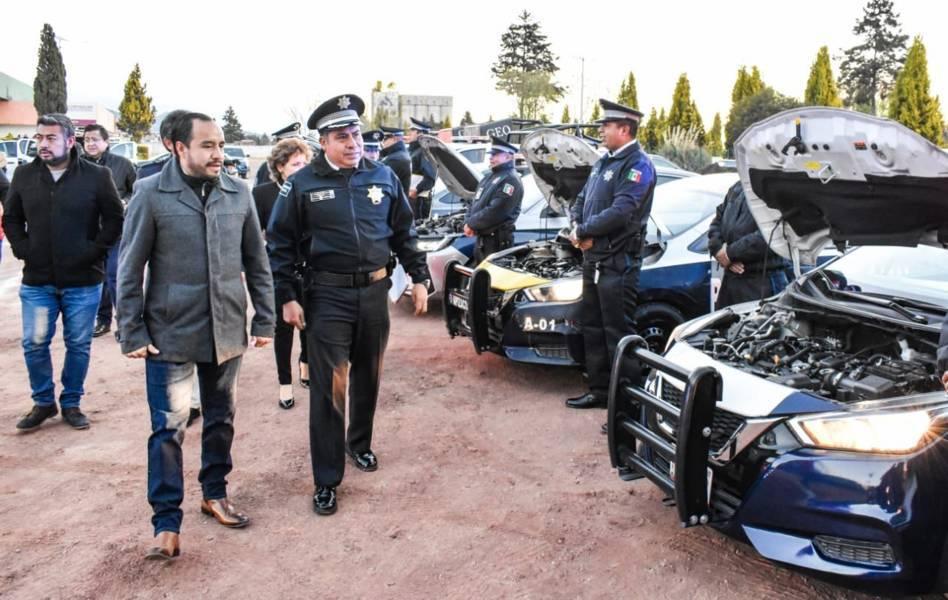 Alcalde de Apizaco verifica que todo el equipo de Seguridad Pública esté funcional