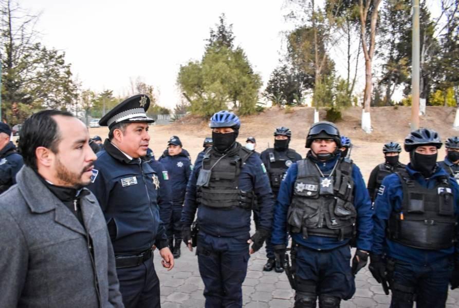 Alcalde de Apizaco verifica que todo el equipo de Seguridad Pública esté funcional
