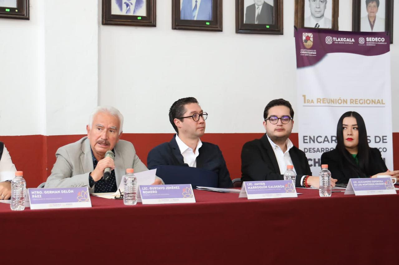 Es Chiautempan sede de la Primera reunión de encargados de Desarrollo Económico de la región Tlaxcala- Apizaco