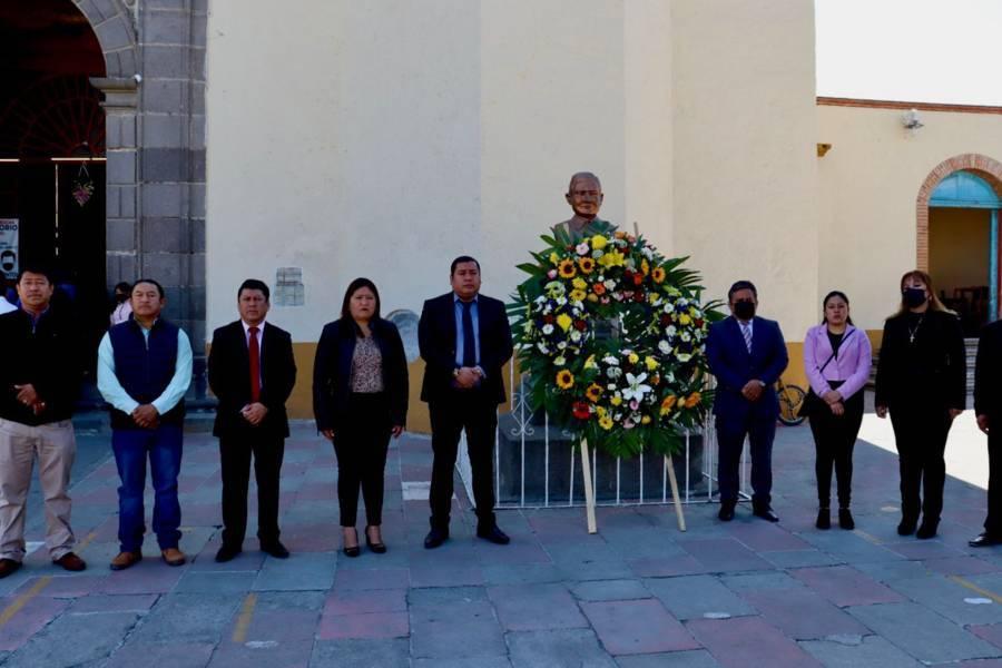 “Los actos de valentía de este gran contlense, están plasmados en letras de oro en la historia de México”: Eddy Roldán