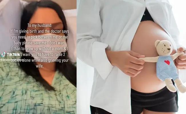 Mujer causa revuelo al pedir que la salven a ella y muera su bebé durante el parto