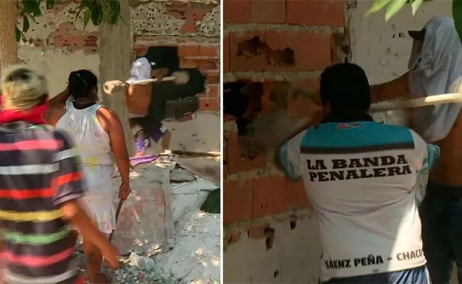 Casa de un narco es saqueada por sus propios vecinos; Se roban hasta el tinaco