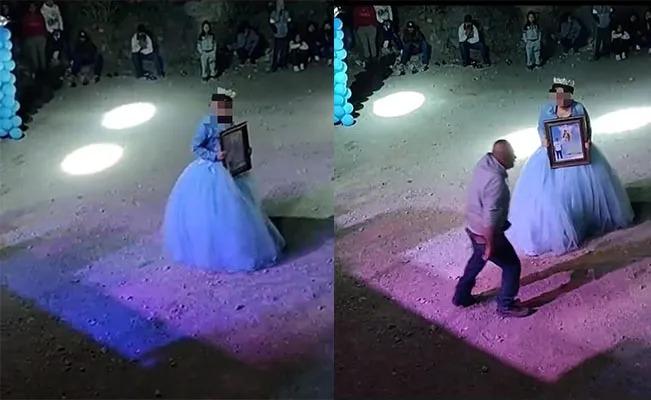 Borracho arruina vals de una quinceañera tras recordarle a un familiar fallecido