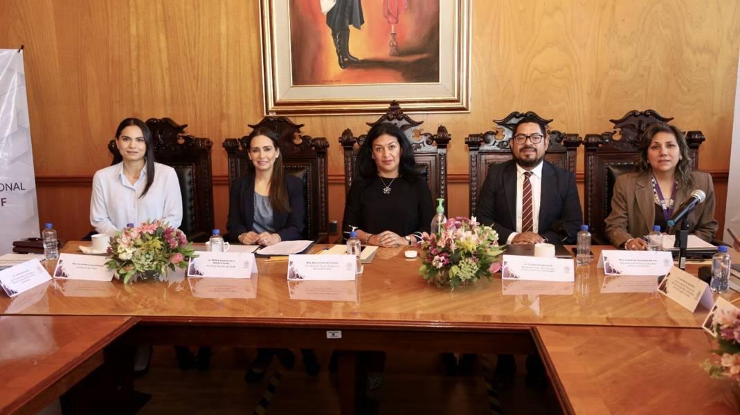 Realizan TSJE y SEDIF “Mesa interinstitucional” en favor de la niñez tlaxcalteca