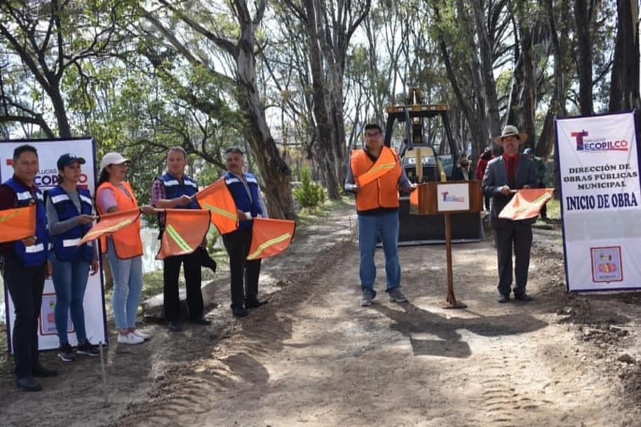 Abiran Misael pone en marcha construcción de andador “La Presa” en Tecopilco
