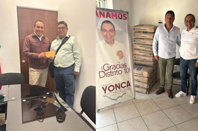 Gestión y apoyos es el sello que identifica al diputado Caballero Yonca  