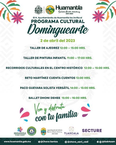 Conoce Programa Cultural “Dominguarte” en Huamantla