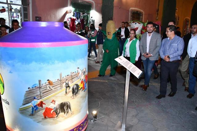 Inaugura el presidente municipal Expo Muralista “Pasado y Presente de Huamantla”