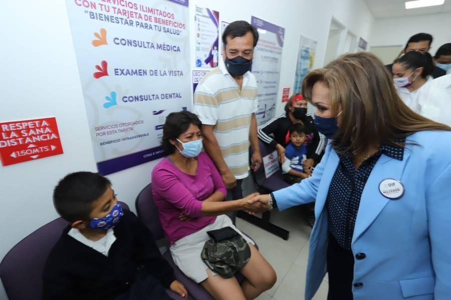 Inauguró gobernadora Cuéllar unidades de bienestar para tu salud en Nanacamilpa