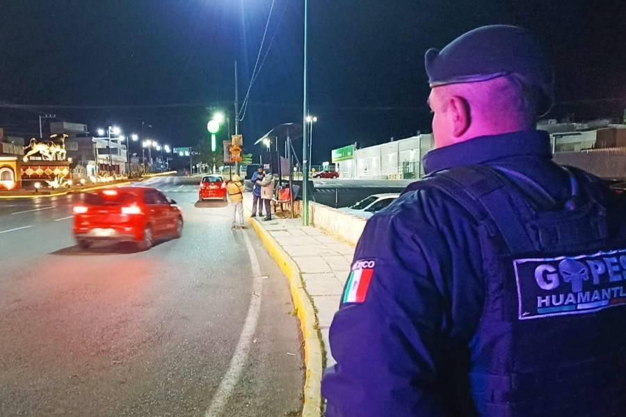 Despliega Ayuntamiento de Huamantla operativo de seguridad por el inicio de la Aldea Mágica 2022