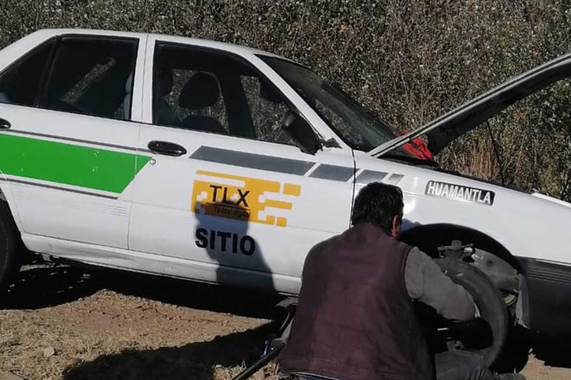 Localiza dirección de seguridad pública de Huamantla taxi con reporte de robo
