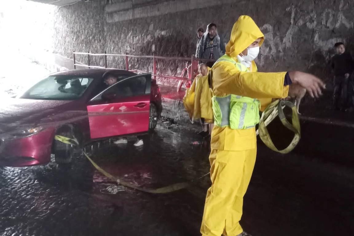 Despliega Ayuntamiento de Huamantla operativo tras intensa lluvia