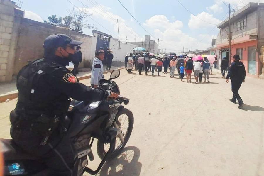 Resguarda policía de Huamantla actos religiosos en la cabecera y las 39 comunidades