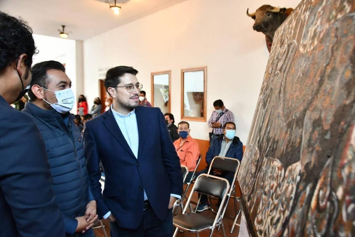 Inaugura Santos Cedillo la exposición “Prohibición = Extinción” en el Museo Taurino