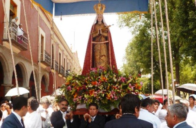 La Virgen de Ocotlán baja a la ciudad capital 
