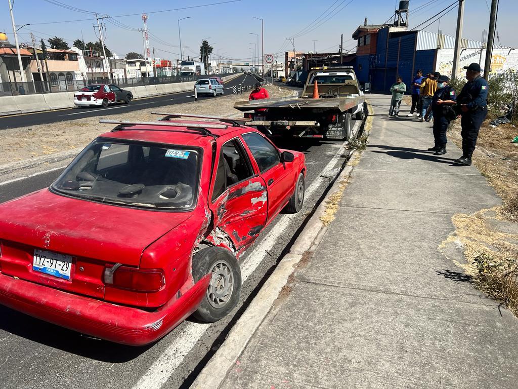 Atiende dirección de seguridad pública de Huamantla accidente vehicular en el Libramiento Oriente