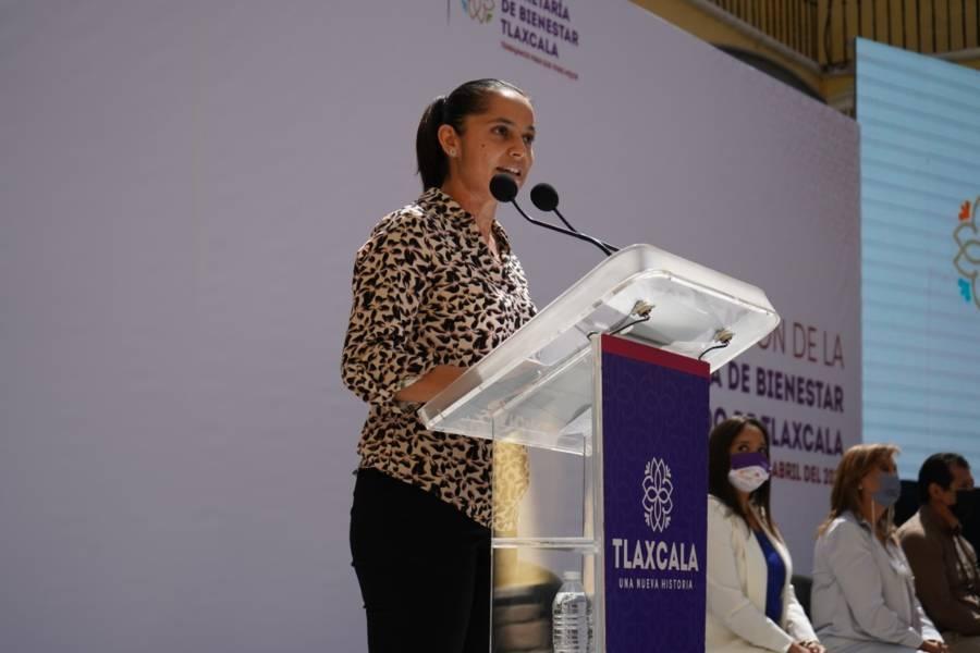 Encabeza Lorena Cuéllar presentación de secretaría de Bienestar del estado de Tlaxcala