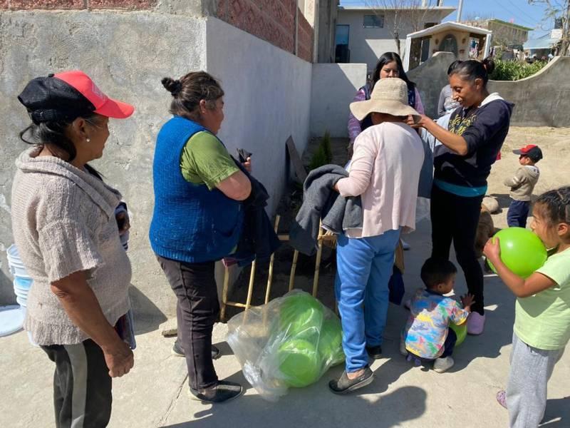 Lleva calor y protección campaña “Huamantla Sin Frío” a comunidades alejadas del municipio