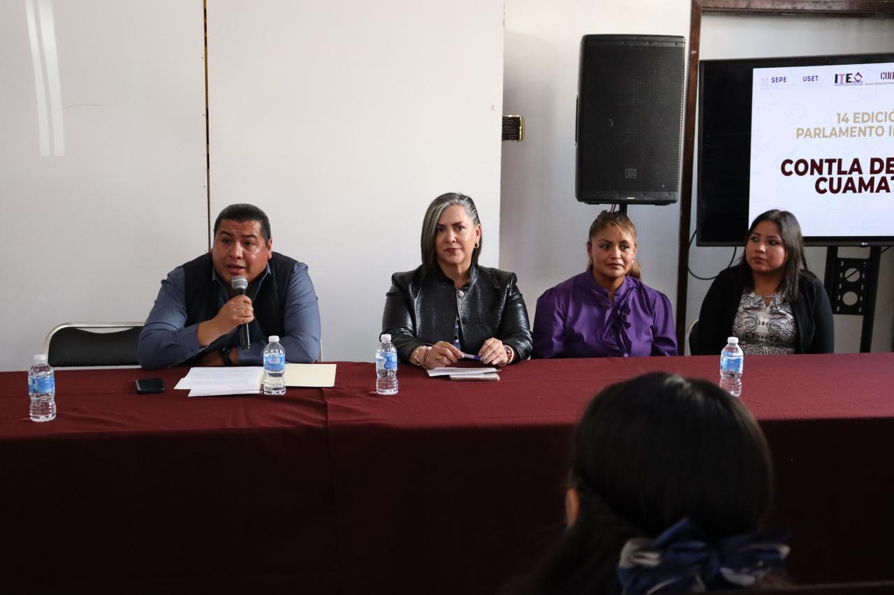 Realizan en Contla Concurso de la 14° Edición del Parlamento Infantil Tlaxcala 2023