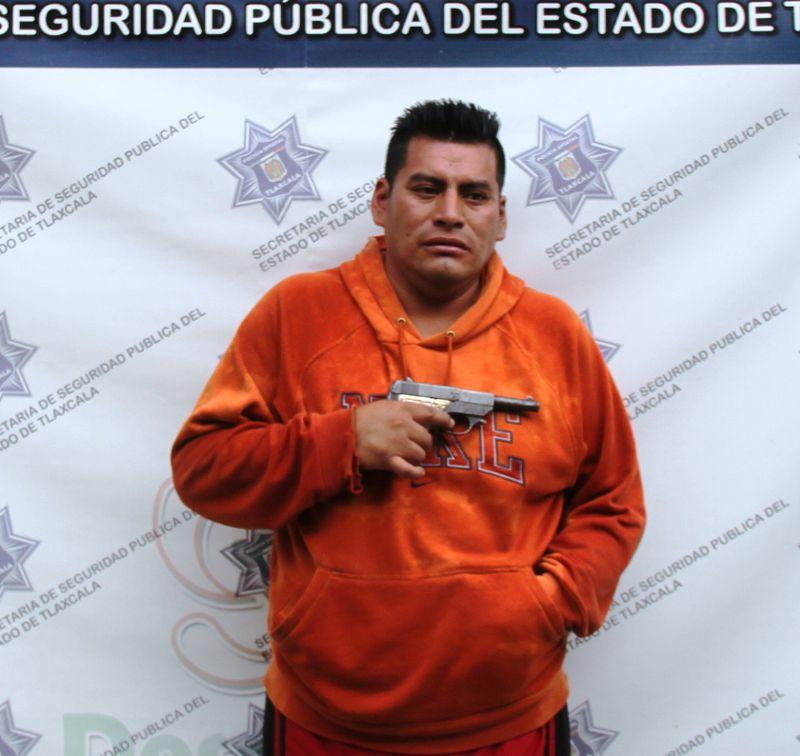 Detiene SSPE a delincuente armado en Teolocholco