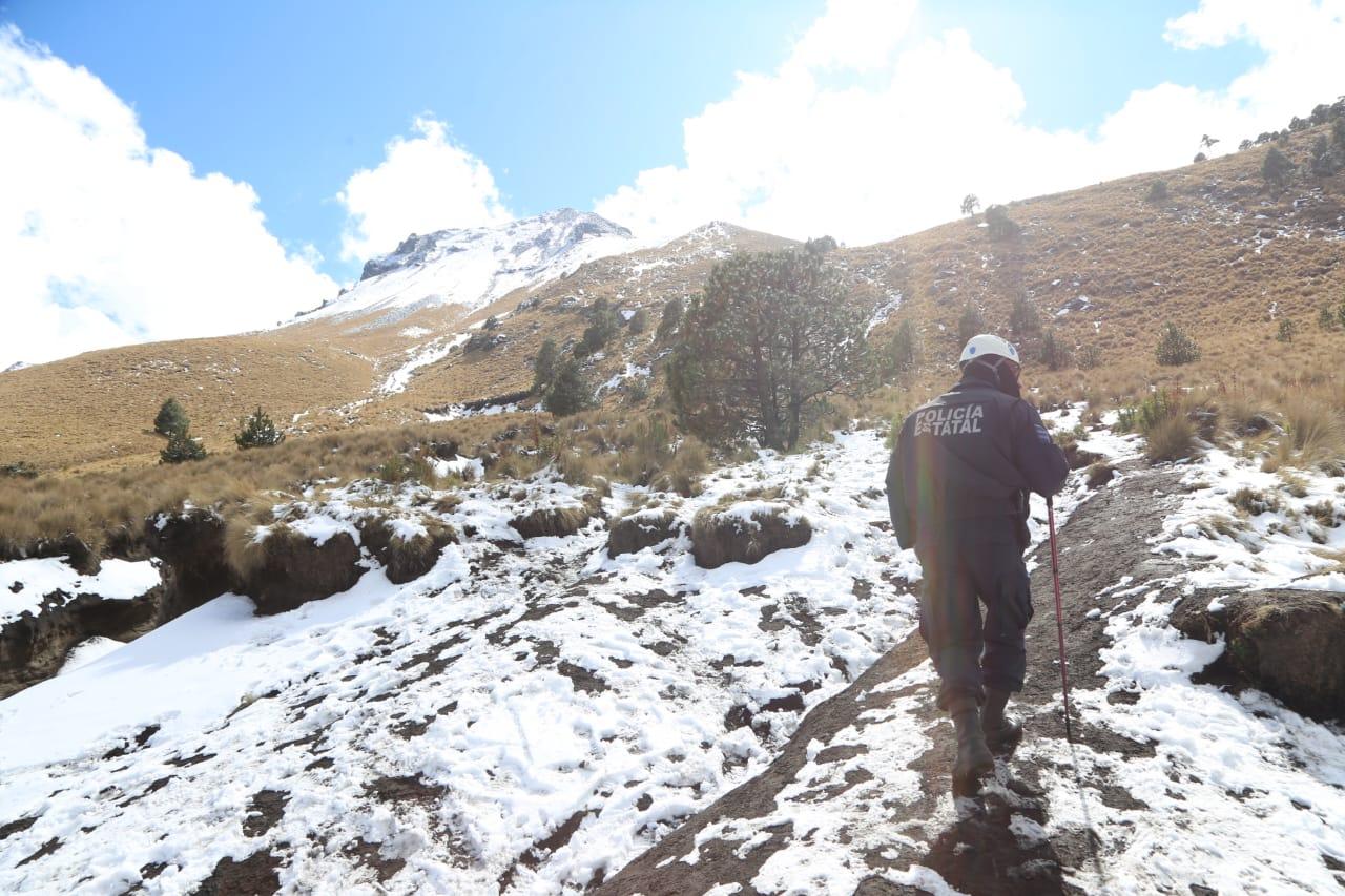 Policía de Montaña brinda seguridad a turistas en la Malinche 