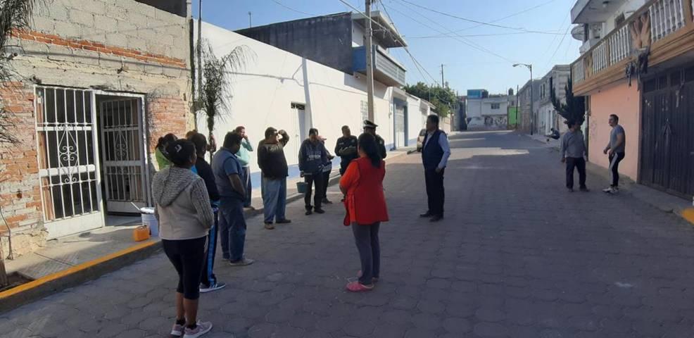 Realizan mantenimiento a diferentes calles en San Pablo del Monte