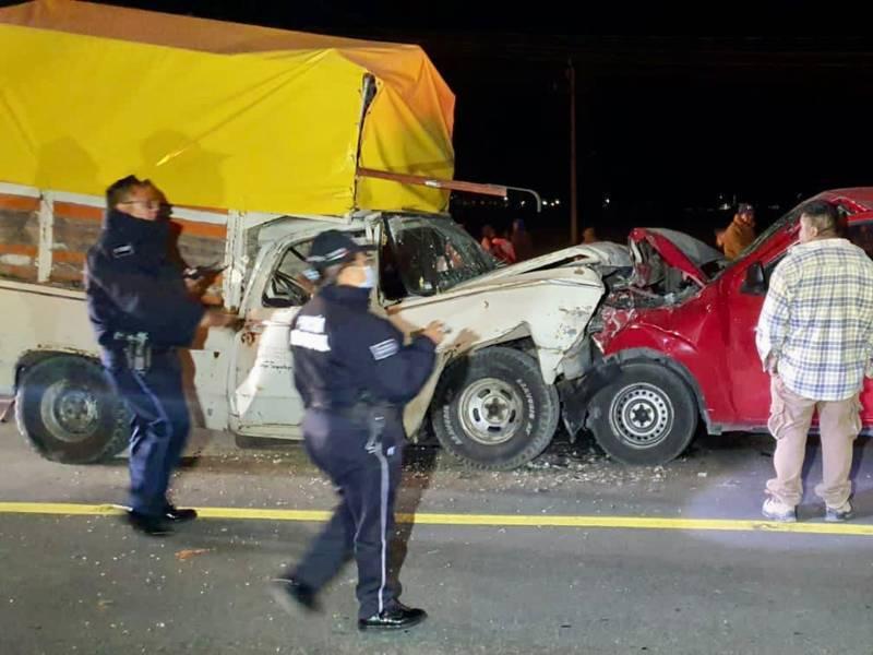 Atiende personal de seguridad de Huamantla accidente en camino a Benito Juárez 