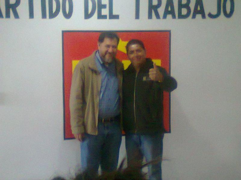 Fernández Noroña refuerza trabajos del PT en Tlaxcala