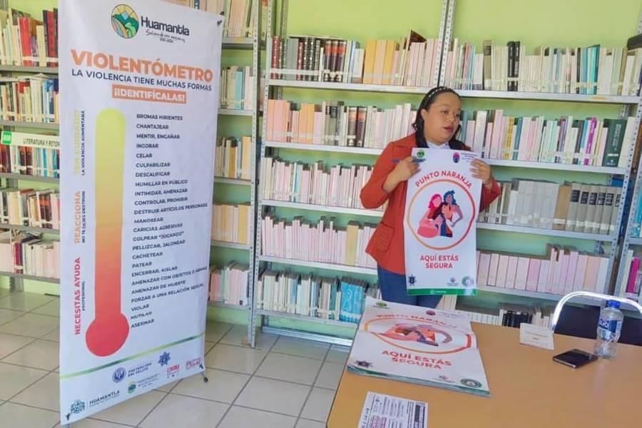 Lleva Ayuntamiento de Huamantla el programa “Puntos Naranja” a las 39 comunidades