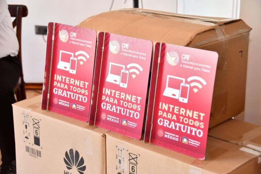 Recibe Ayuntamiento de Huamantla más equipos del programa “Internet Para Todos”