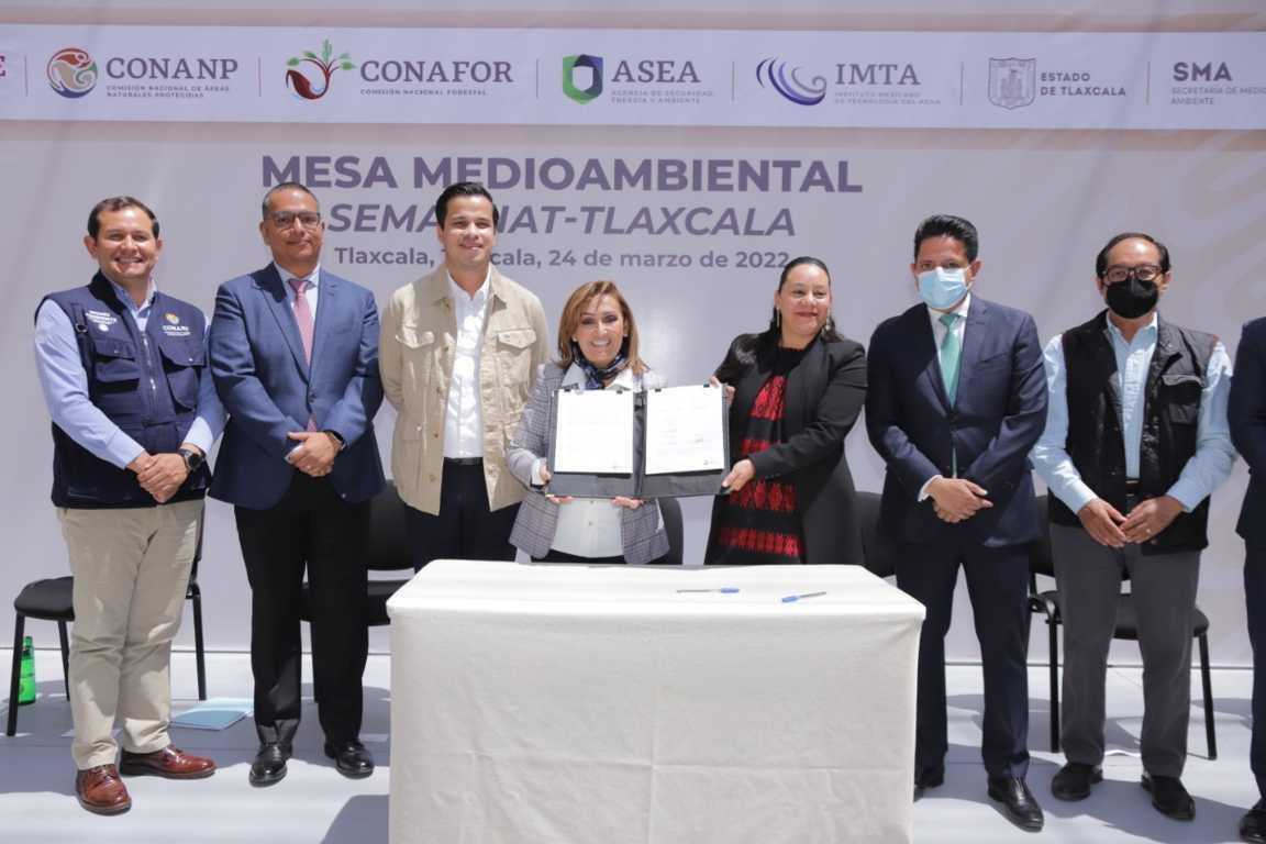 Acuerda Gobierno de Tlaxcala acciones de colaboración con el sector ambiental federal